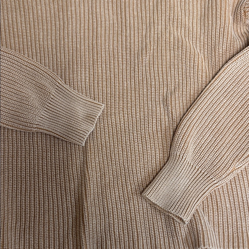 Goodthreads Women's Beige Ribbed Sweater - Picture 3 of 8